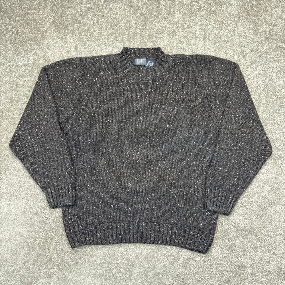 Vintage Knightsbridge Brown Wool Knit Sweater Large‎